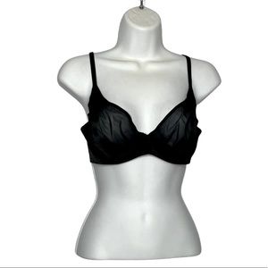 Savage x Fenty Black Unlined Bra Size 34C NWT